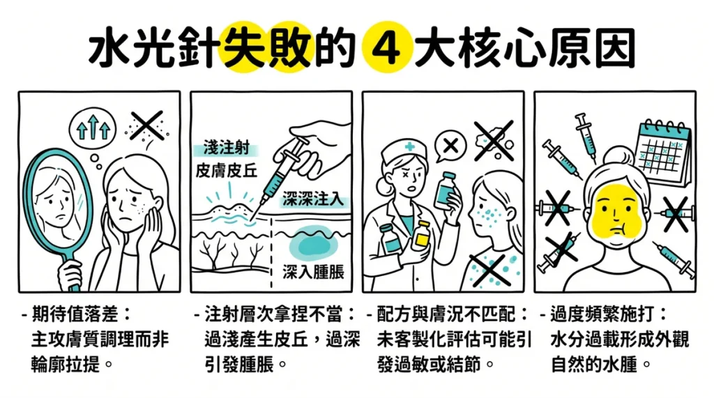 水光針療程失敗的 4 個核心原因