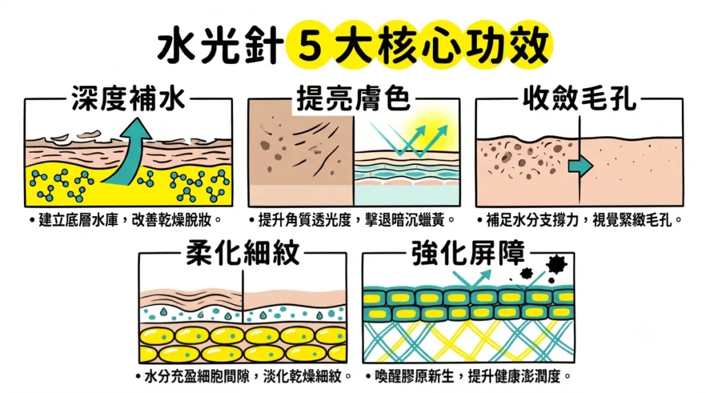 施打水光針 5 大功效與膚況改善